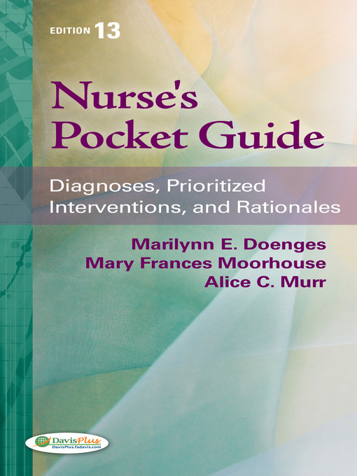 Title details for Nurse's Pocket Guide by Marilynne E. Doenges - Available